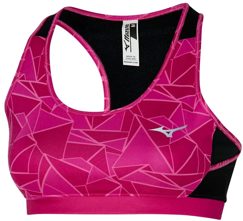 Sport BH Mizuno Alpha Graphic Bra Pink Peacock  S