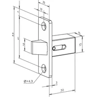 ASSA ABLOY effeff Einsteck-Fall 802----------00