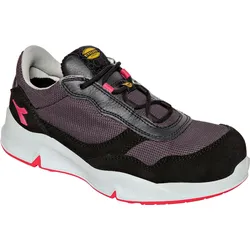 Diadora Utility Athena Textil Low S1PL, Sicherheitsschuhe Damen - Dunkelgrau/Pink - 37 EU