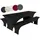 TexDeko Biertischhusse Stretch Schwarz 220 x 70 cm 3TLG Set
