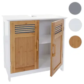 Mendler Waschbeckenunterschrank HWC-A85, Badschrank 60x60x30cm ~ bambus