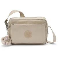 Kipling Basic Plus Abanu Crossbody M Signature Beige Embossed