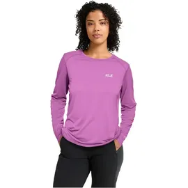 Jack Wolfskin Prelight Suncool Langarm-t-shirt - Foxglove - S