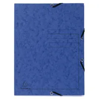 Exacompta 25x Sammelmappe - Gummizug 3 Klappen Karton 355g/m2