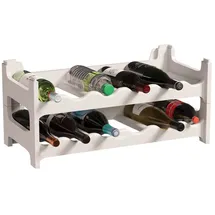 ARTECSIS Weinregal 12 Flaschen 40 x 30 x 10 cm Weiß