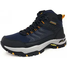 SKECHERS Arch Fit Dawson-Raveno Trekking Shoes, Marineblaues Ledernetz, 47.5 - 47.5