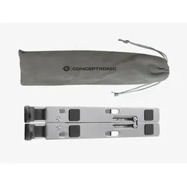 Conceptronic THANA04S Ergo Klappbarer Laptop-Kühlständer aus Aluminium