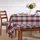 Homescapes Bankauflage 108 x 42 x 5 cm kariert rot-weiß-grün 2 St.