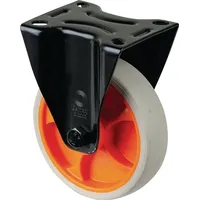 BS Rollen Bockrolle D.125mm Trgf.120kg Bockrollen Gum.Platte L104xB80mm Farbe