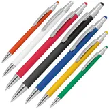 MacMa Kugelschreiber Touchpen Metall/Gummiert Farbsortiert 7 St.