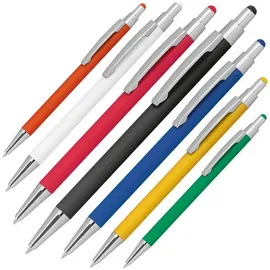 MacMa Kugelschreiber Touchpen Metall/Gummiert Farbsortiert 7 St.