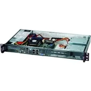 Supermicro SuperChassis 505-203B schwarz, 1HE, 200W, Mini-ITX (CSE-505-203B)