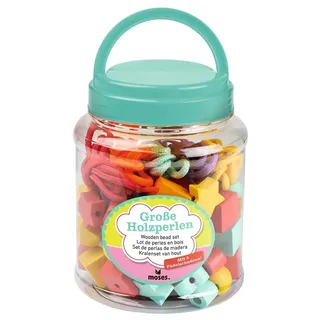 Moses Große Holzperlen zum Fädeln