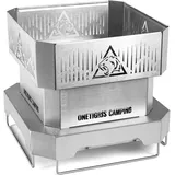 OneTigris NESTFIRE Hobo Kocher, Camping Grill Edelstahl, für Camping, BBQ