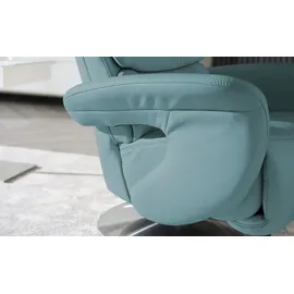 HIMOLLA Relaxsessel 7628 Leder 83 x 109 x 90 cm Türkis/Petrol mit Relax-Funktion