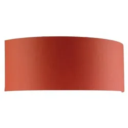Fischer & Honsel Wandleuchte mit Stoffschirm rot flach E14
