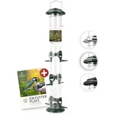 Wildtier Futtersäule für Samen, Körner & Kerne 52 cm