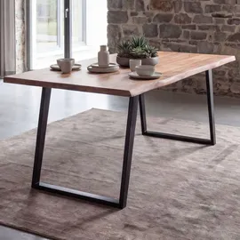 FineBuy Esszimmertisch 160 x 76 cm braun