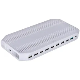 UNITEK Y-2190 Charging station 8x (USB-C, Ports), Dockingstation + USB Hub, Weiss