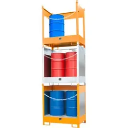 Bauer Südlohn Fass-Stapelpalette FSP-2 G, feuerverzinkt