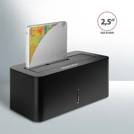 AXAGON ADSA-SN Speicherlaufwerk-Docking-Station USB 3.2 Gen 1 (3.1 Gen 1) Type-A Schwarz