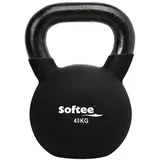 Softee Neoprene Kettlebell 40kg - Black - 40 kg