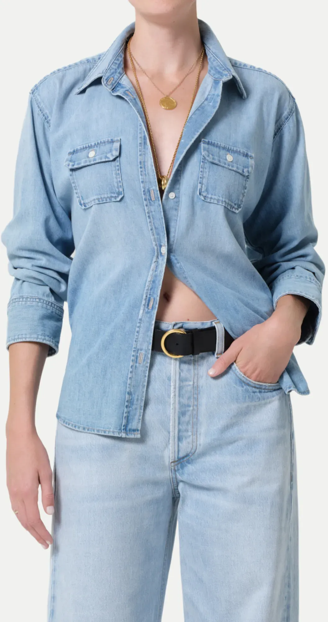 Pocket Shirt Jude Baby Blau M
