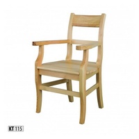 JVmoebel Armlehnstuhl, Stuhl mit Armlehne Küchenstuhl Stuhl Massivholz Kiefernholz beige