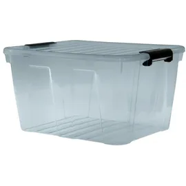 PLAST TEAM Vertriebs GmbH Plast Team Aufbewahrungsbox 30 L 1-tlg. grau-transparent