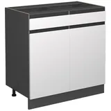 Vicco Schubladenschrank R-Line 80 x 46 x 81,5 cm Weiß