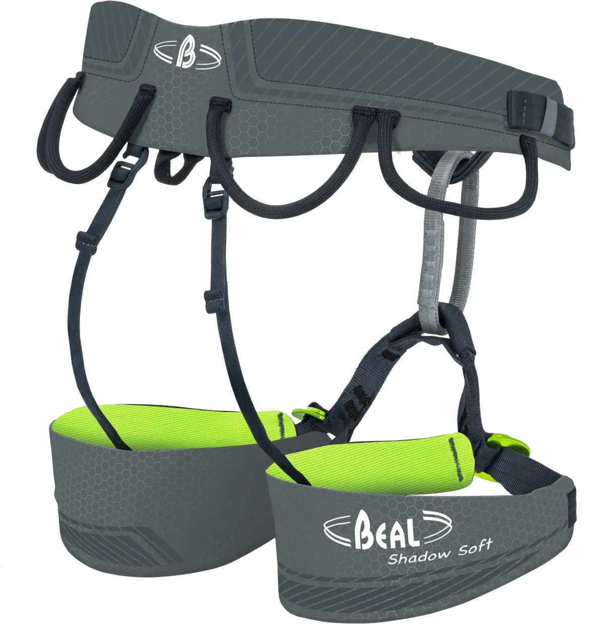 BEAL Shadow Soft Klettergurt grau grün - 1