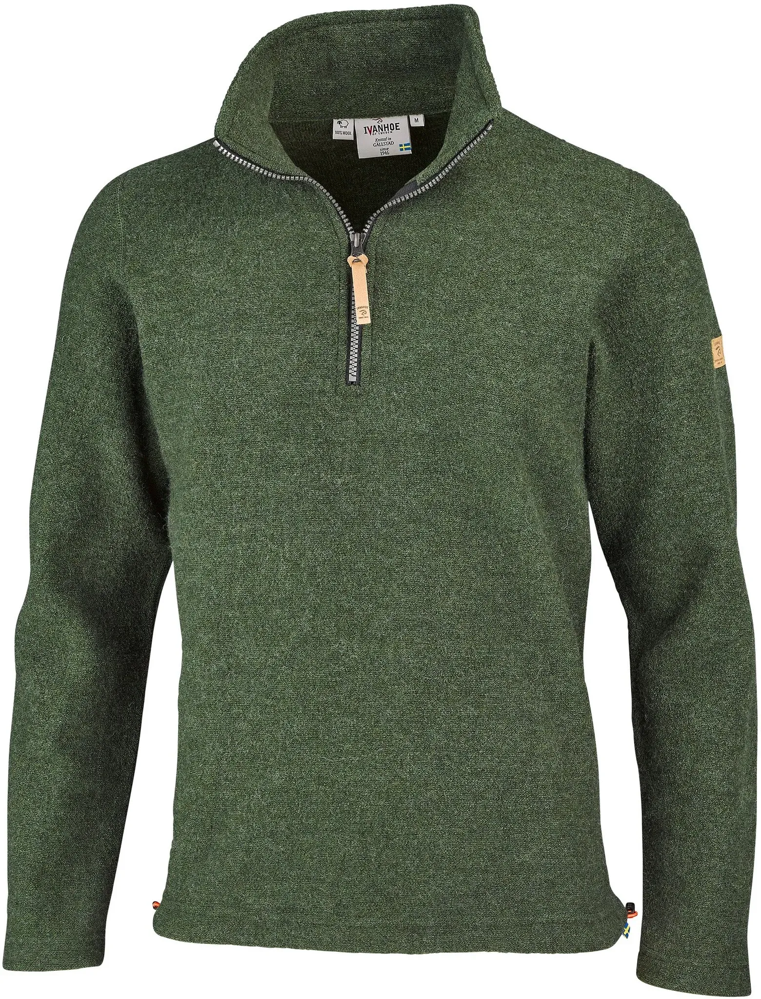 Ivanhoe Pullover Brodal Half Zip, loden green, XXL