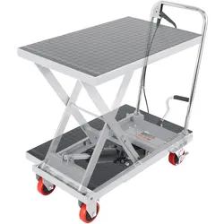 VEVOR Scherenhubtisch hydraulisch 230 kg Tragfähigkeit Hubtischwagen 220–720 mm Hubbereich Hubtisch Werkstatt 700 x 450 mm Plattform Scherenhubwagen Einzelschere Grau Fabriken Lagerhäuser Supermärkte