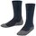 Falke Unisex Kinder Socken Active Warm So Wolle Funktionsmaterial dick atmungsaktiv einfarbig 1 Paar, Blau Space Blue 6116, 19-22