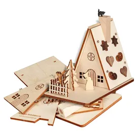 Seiffener Volkskunst eG Räucherhaus Hexenhaus 11 cm beige