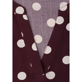 STREET ONE Kurzarmbluse mit allover Punkteprint Rot 38