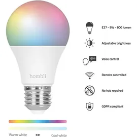 Hombli Smart Bulb E27, Color-Lampe -