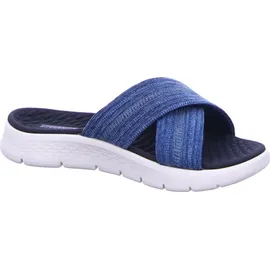 SKECHERS GO Walk Flex Sandale Impressed, Navy Textile, 37 EU