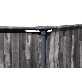 BESTWAY Steel Pro Max Frame Pool Set 427 x 107 cm holzoptik inkl. Filterpumpe