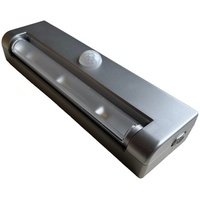 RITOS LED Batterie Lichtleiste mit Bewegungsmelder, schwenkbar, silber
