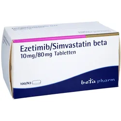 EZETIMIB/Simvastatin beta 10 mg/80 mg Tabletten 100 St