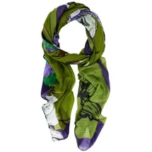 DESIGUAL Schal Foulard Flowers Lacroix Rectangle Moss
