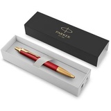 Parker IM Premium red G.C. rot, Edelstahl, Schreibfarbe blau