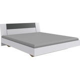 WIMEX Futonbett »Kreta«, Liegefläche 180x200cm, modernes Kopfteil, weiß