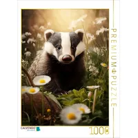 Calvendo Puzzle Ein Motiv aus dem Kalender "Bezaubernde Dachse"