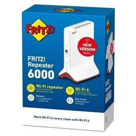 AVM FRITZ!Repeater 6000 International 6000 Mbit/s Rot/Weiß