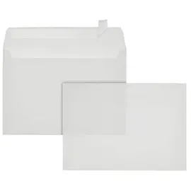 ÖKI Briefumschläge DIN C5 ohne Fenster transparent haftklebend 500 St.