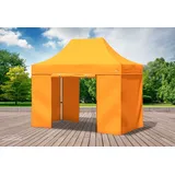 Faltpavillon Faltzelt Pavillon 3x2 Orange Gartenzelt Klappzelt Wasserdicht