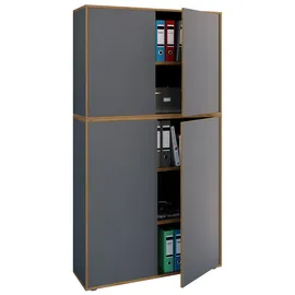 VCM Salia Aktenschrank 100 x 33 x 183 schwarz
