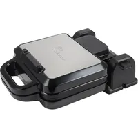 LITTLE BALANCE 8805 Flip Waffeln, elektrisches Waffeleisen, drehbarer Sockel, echte belgische Waffeln, ohne PFAS, Antihaftbeschichtung, Kontrollleuchte, 1200 W, Schwarz